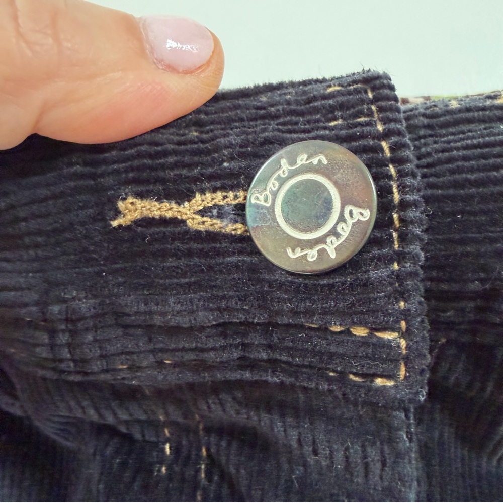 Boden Black Cord Mini Skirt - Picture 4 of 12